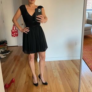 Anna Molinari Vintage black pleated short dress